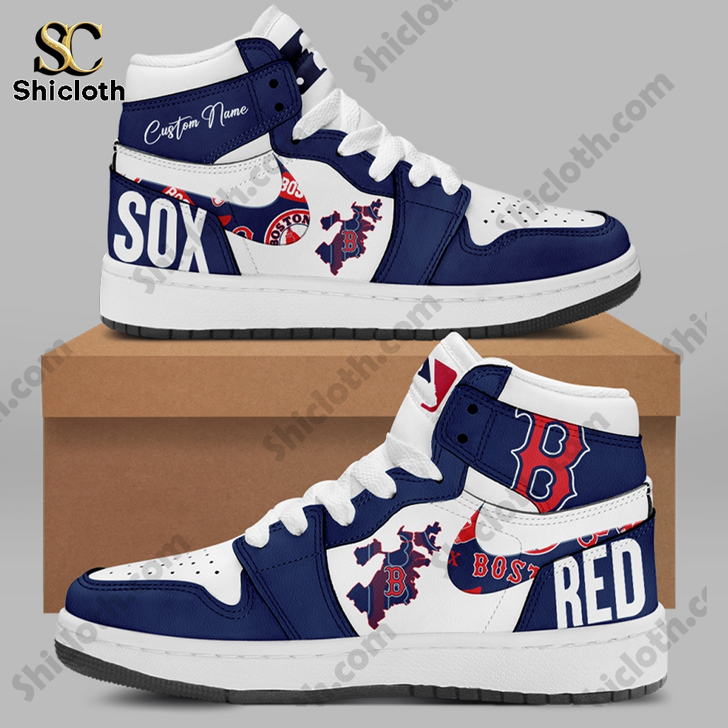 boston red sox mlb personalized air jordan 1 high top 2 GUItf