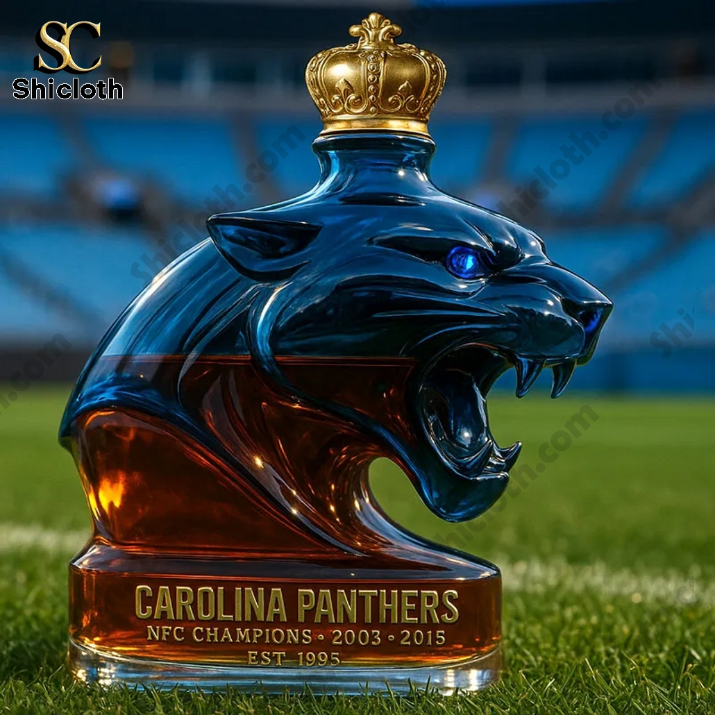 Carolina Panthers NFC Champs Edition Whisky Bottle