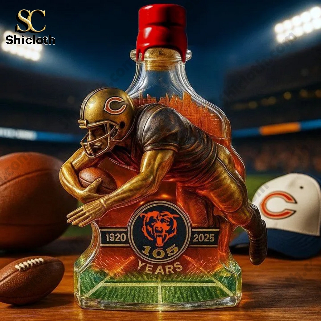 Chicago Bears 105th Anniversary Limited Edition Whiskey Bottle 3 Chicago Bears 105th Anniversary Limited Edition Whiskey Bottle - Image 3
