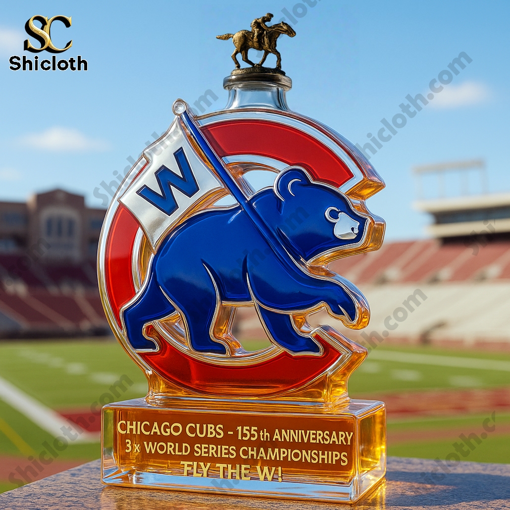Chicago Cubs 155th Anniversary Limited-Edition Whiskey Bottle 3 Chicago Cubs 155th Anniversary Limited-Edition Whiskey Bottle - Image 3