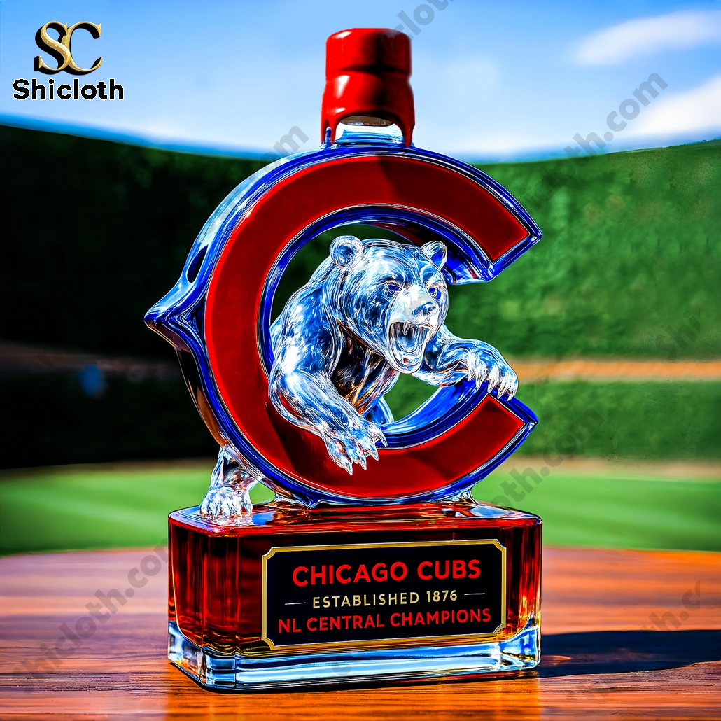 Chicago Cubs NL Central Champs Whiskey Bottle 4 Chicago Cubs NL Central Champs Whiskey Bottle - Image 4