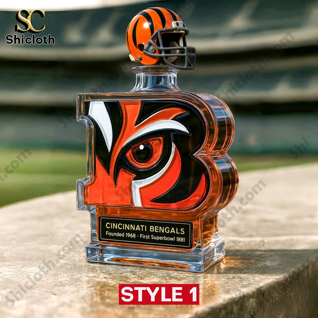 Cincinnati Bengals SuperBowl Champs Whiskey Bottle
