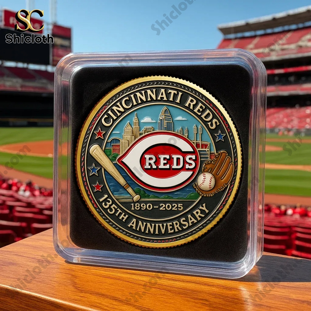 BEST CINCINNATI REDS 135th Anniversary Commemorative Coin