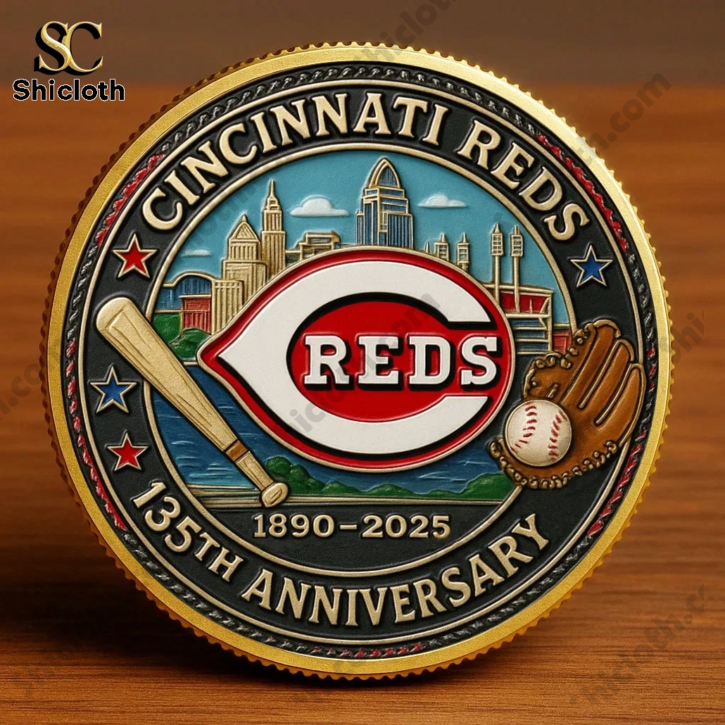 BEST CINCINNATI REDS 135th Anniversary Commemorative Coin 4 BEST CINCINNATI REDS 135th Anniversary Commemorative Coin - Image 4