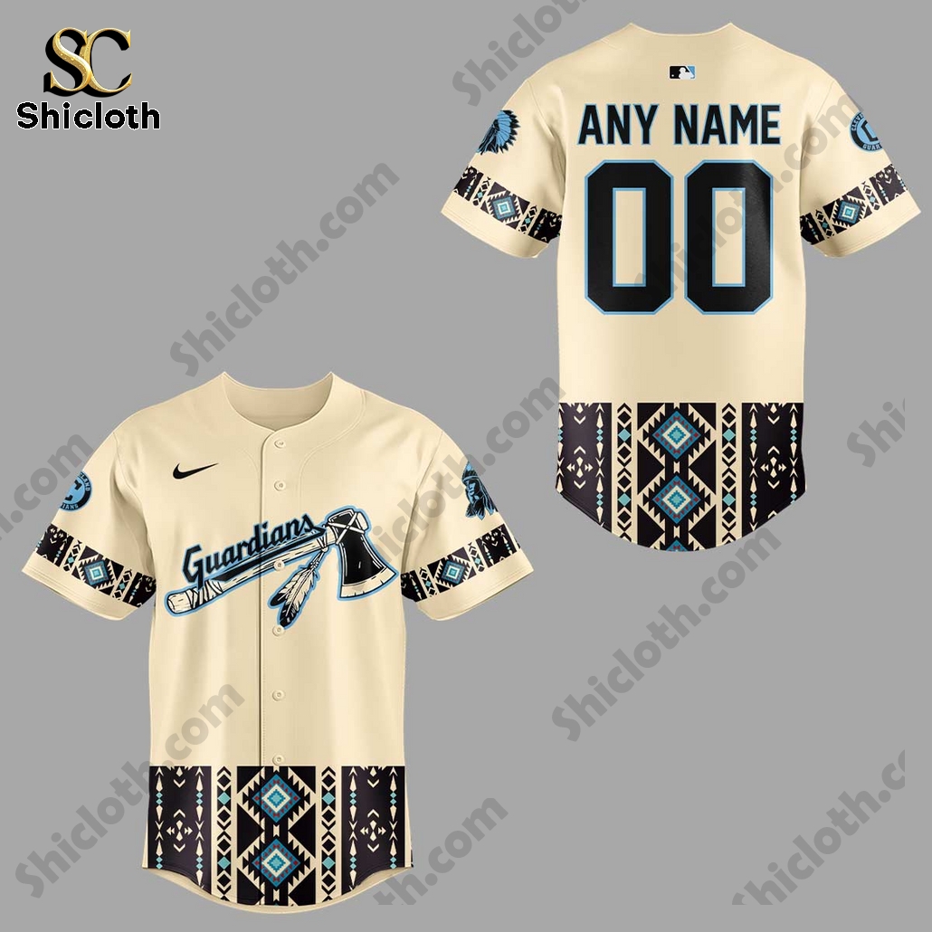 Cleveland Guardians x Native American Heritage Month 2025 Custom Jersey 4 Cleveland Guardians x Native American Heritage Month 2025 Custom Jersey - Image 4