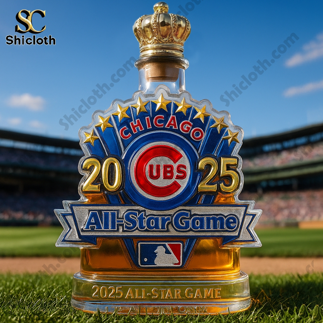 Cubs All-Star Crest 2025 Commemorative Edition Whiskey Bottle