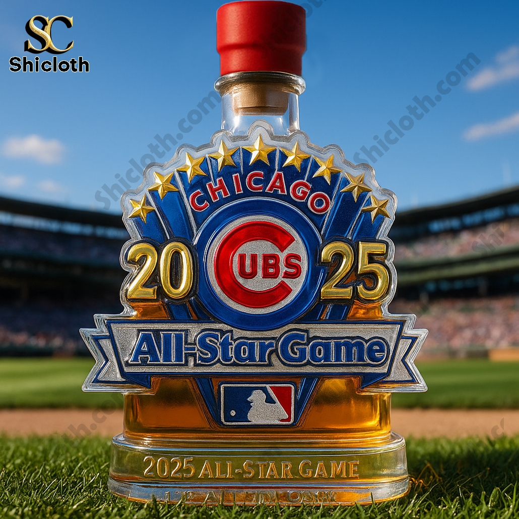 Cubs All-Star Crest 2025 Commemorative Edition Whiskey Bottle 3 Cubs All-Star Crest 2025 Commemorative Edition Whiskey Bottle - Image 3