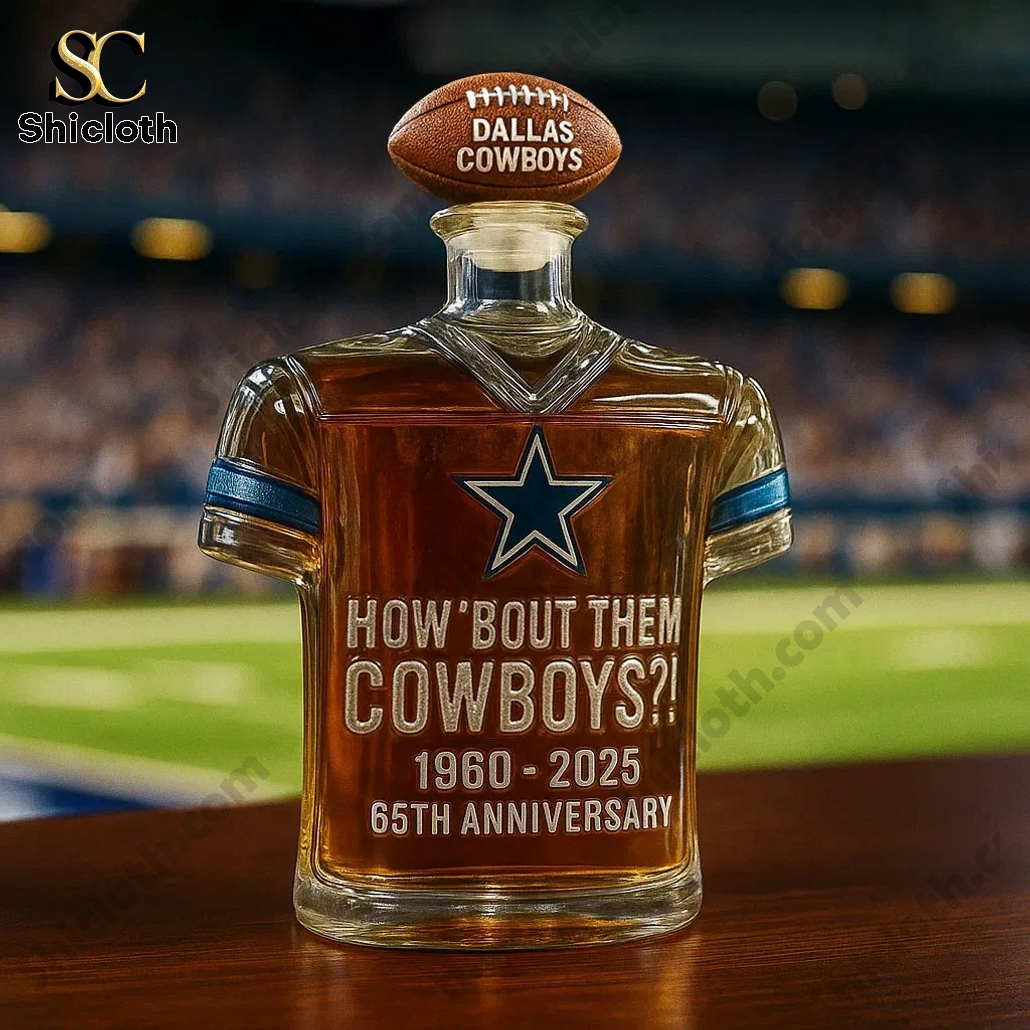 Dallas Cowboys 65th Anniversary Limited Edition Whiskey Bottle