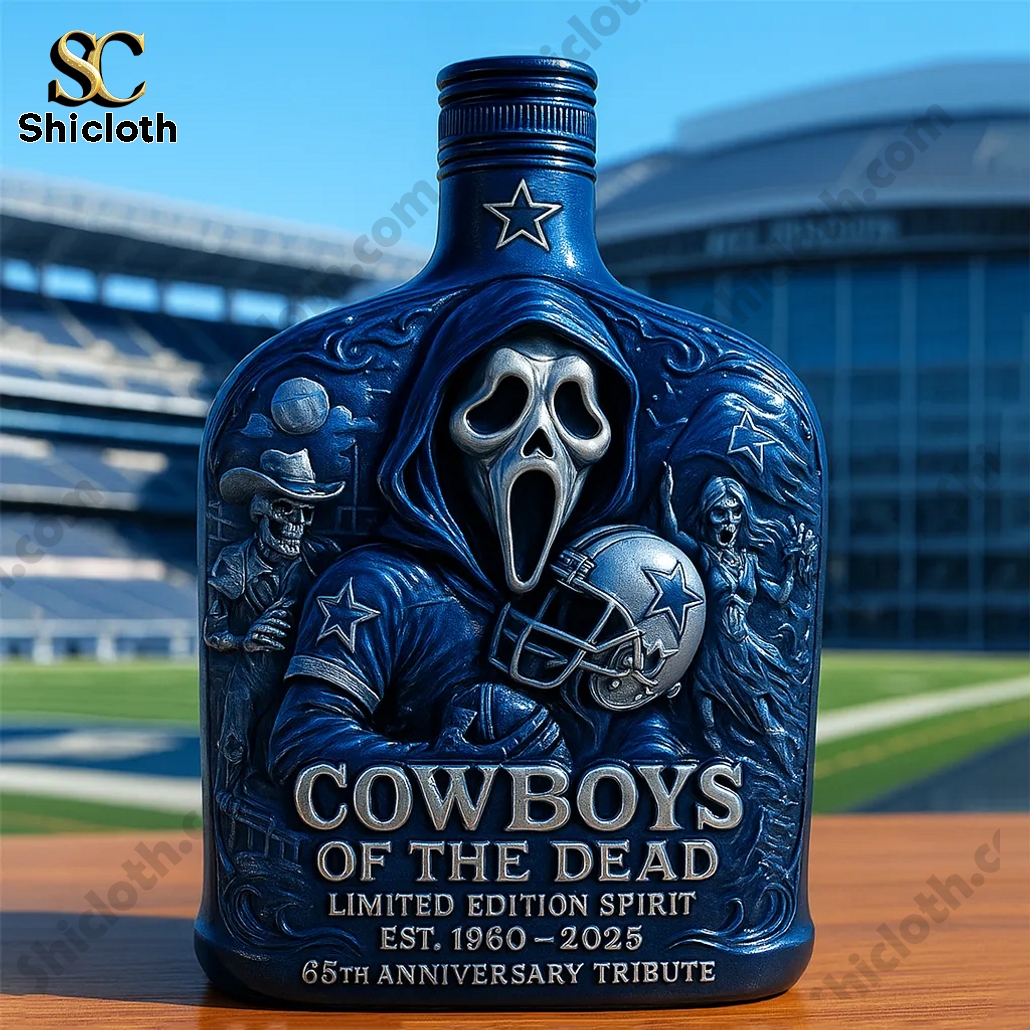 Dallas Cowboys 65th Anniversary Whiskey Bottle