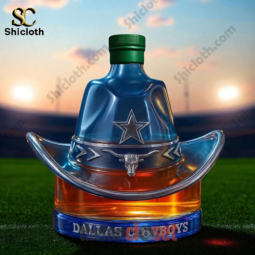 Dallas Cowboys Lone Star Pride Whiskey Bottle 4 Dallas Cowboys Lone Star Pride Whiskey Bottle - Image 4