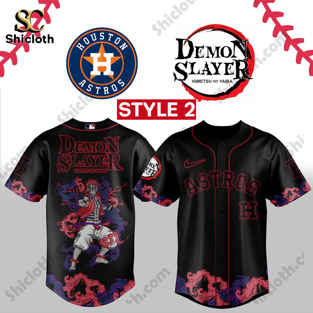 Alternative view of Demon Slayer Limited 2025 Houston Astros Jersey