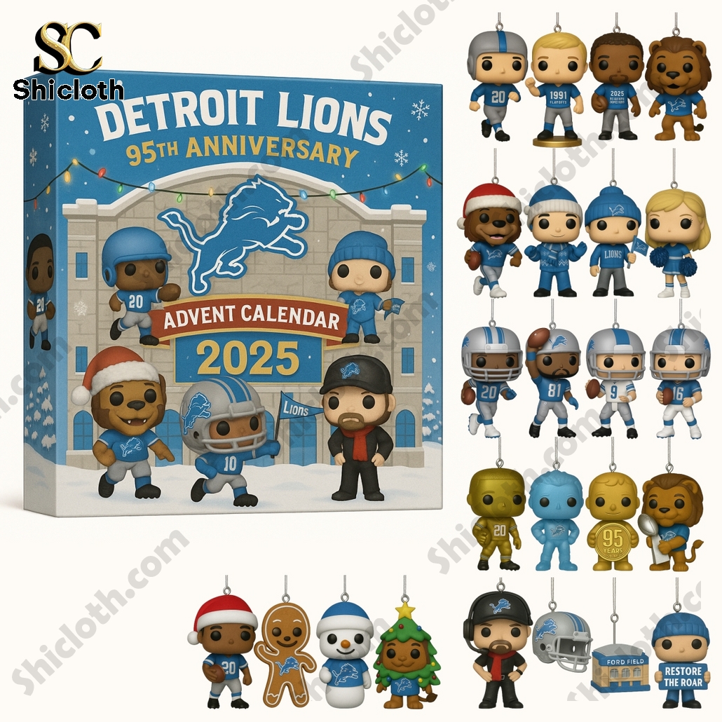 Detroit Lions 95th Anniversary 2025 Advent Calendar