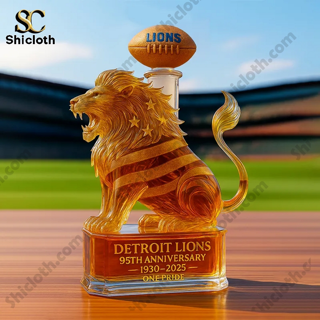 Detroit Lions 95th Anniversary Limited Edition Whisky Bottle