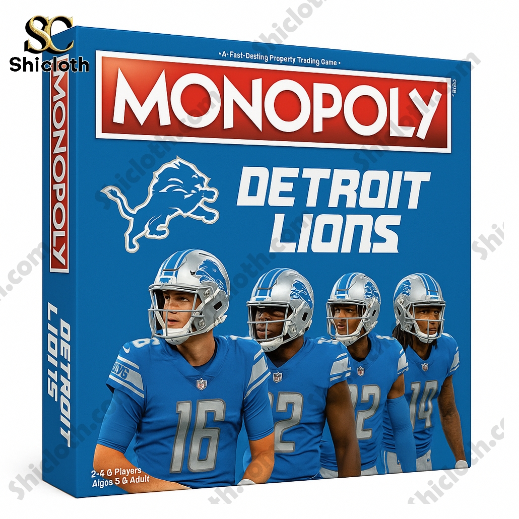 Detroit Lions NFL Monopoly Game