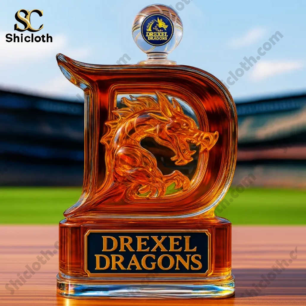 Drexel Dragons NCAA Limited Edition Whisky Bottle