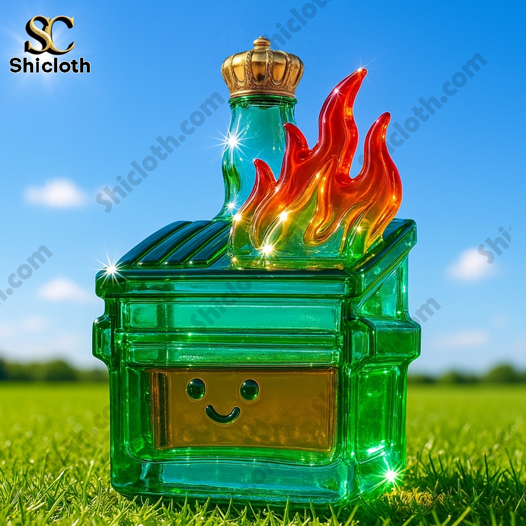 Dumpster Fire Whiskey Bottle