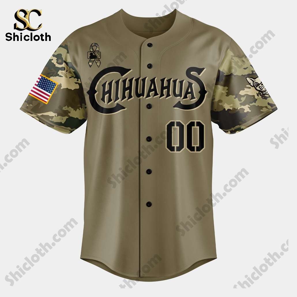 Alternative view of El Paso Chihuahuas Appreciation Night 2025 Baseball Jersey