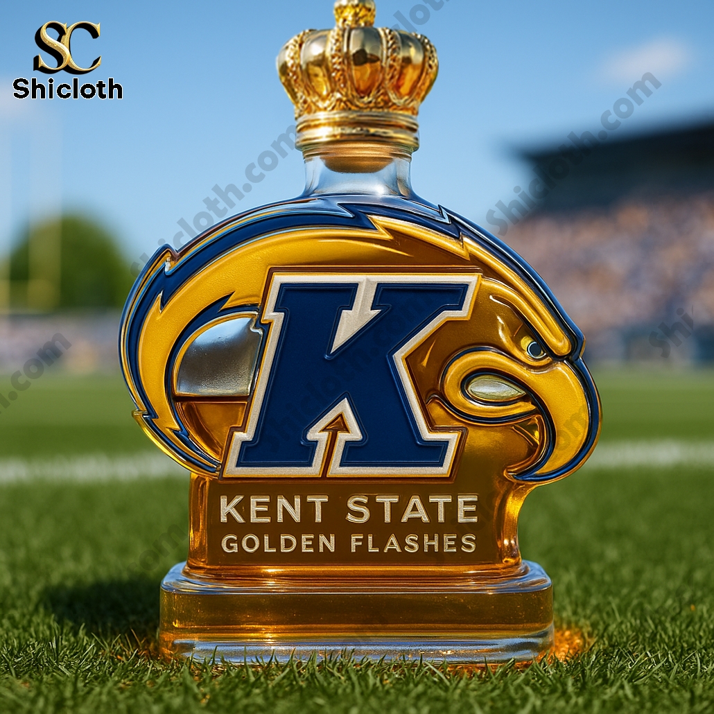 FlashBolt™ Kent State Golden Flashes Whiskey Bottle