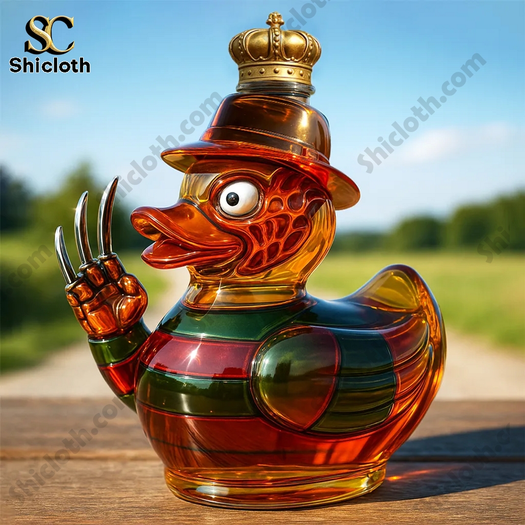 Freddy Krueger Glass Duck Whisky Bottle