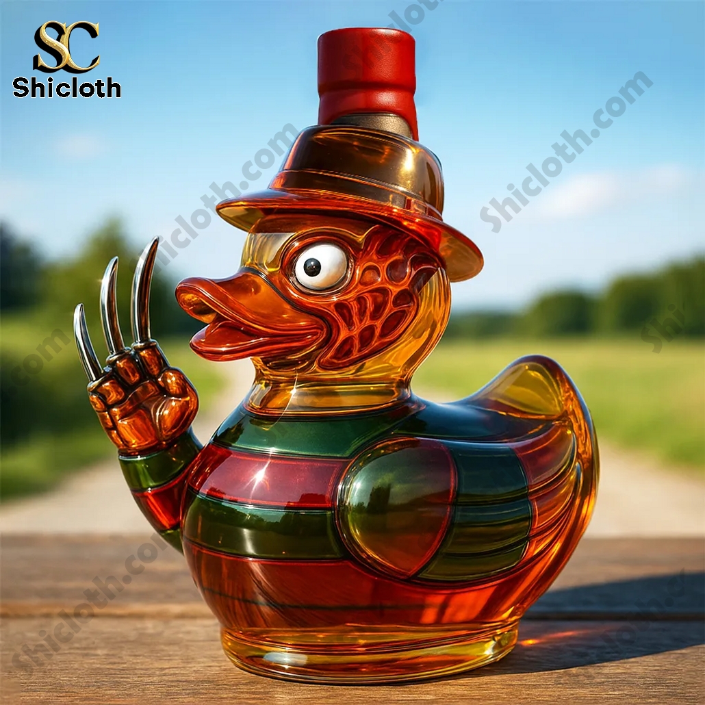 Freddy Krueger Glass Duck Whisky Bottle 3 Freddy Krueger Glass Duck Whisky Bottle - Image 3