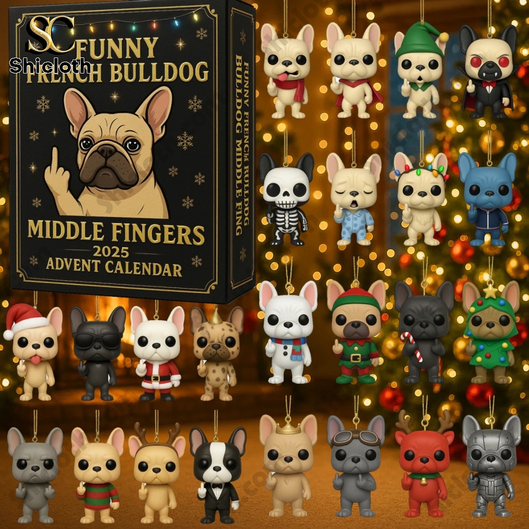 Funny French Bulldog Advent Calendar 2025