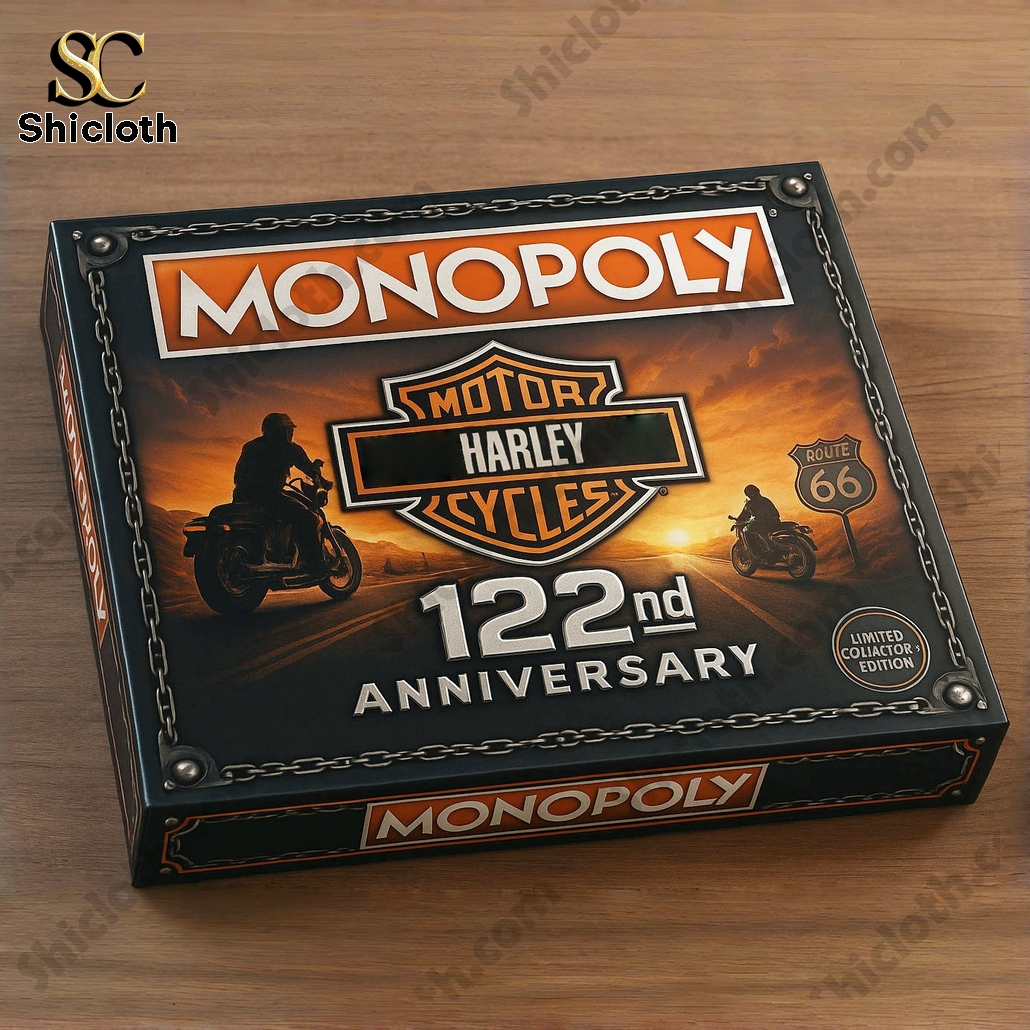 Harley-Davidson 122nd Anniversary Edition Monopoly Board Game