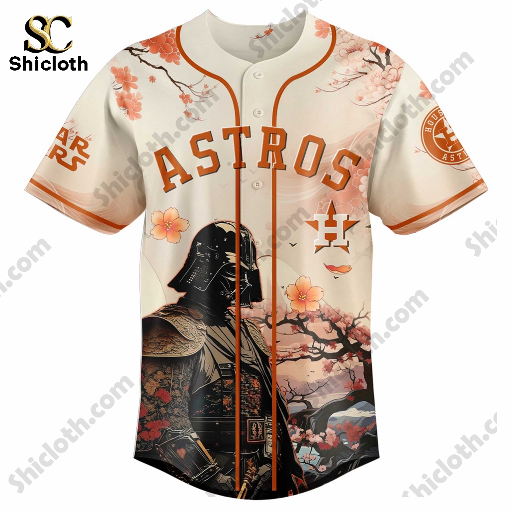 Alternative view of Houston Astros Star War Sakura 2025 Baseball Jersey