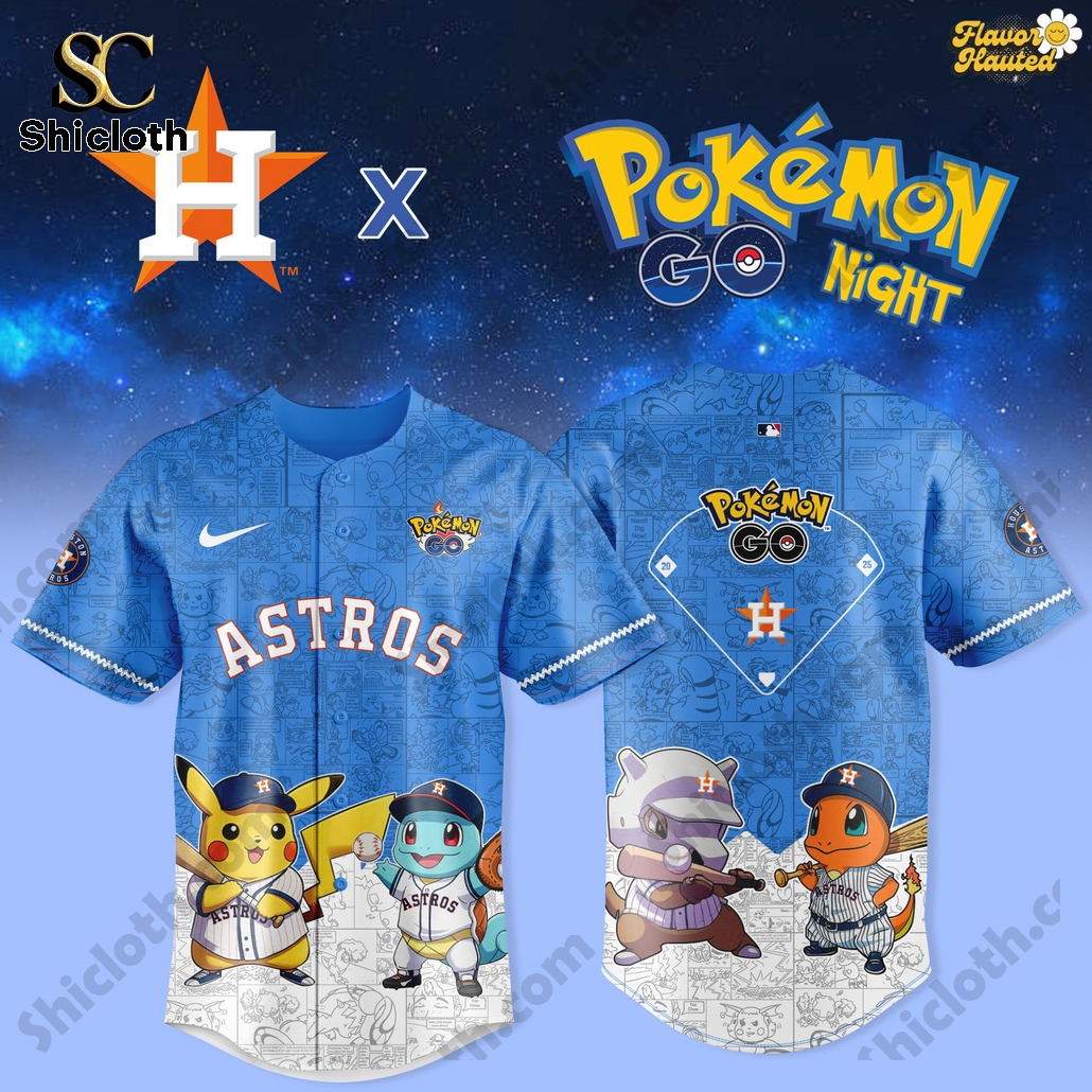 Houston Astros x Pokémon GO Night 2025 Baseball Jersey