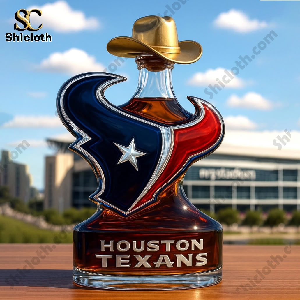 Houston Texans 26th Anniversary Whiskey Bottle