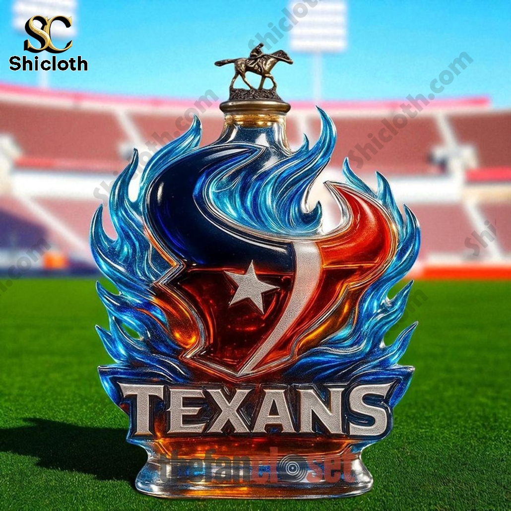 Houston Texans Fire of the Lone Star Whiskey Bottle 3 Houston Texans Fire of the Lone Star Whiskey Bottle - Image 3