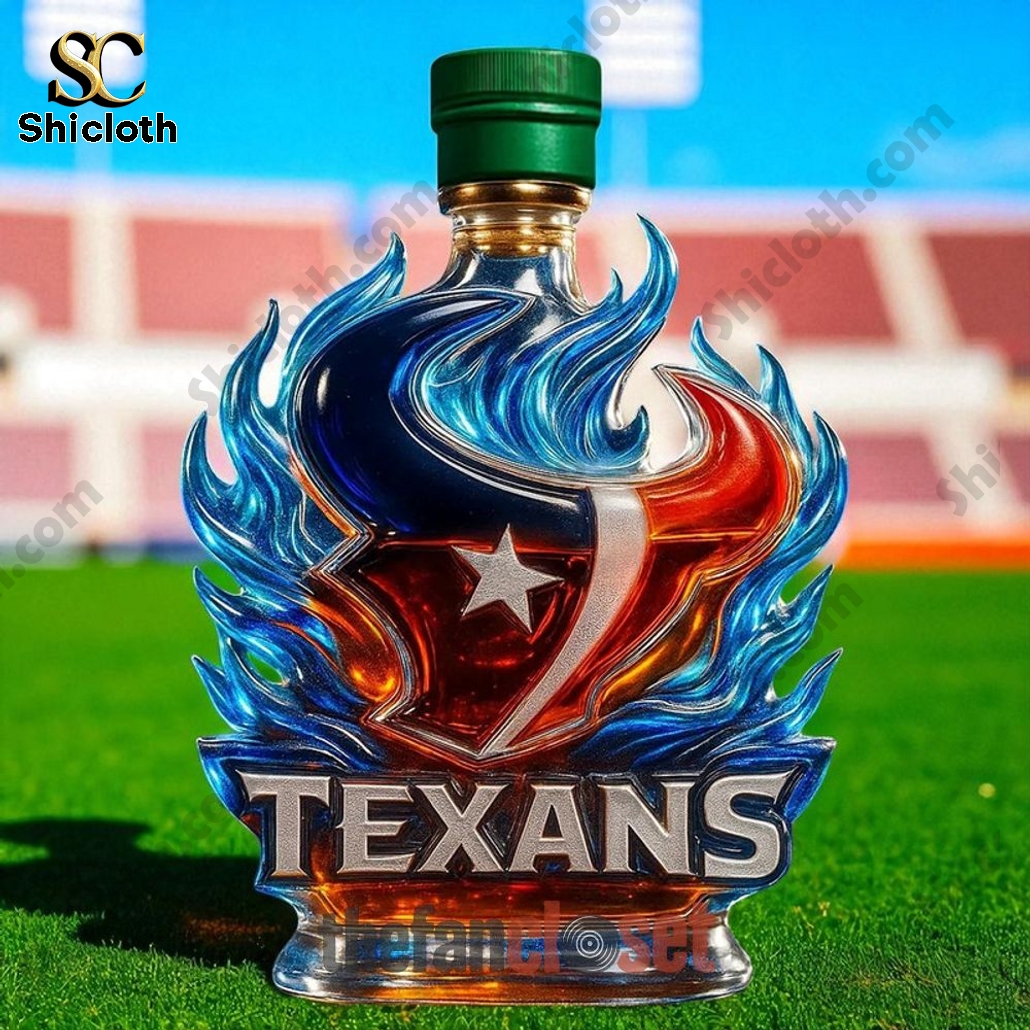 Houston Texans Fire of the Lone Star Whiskey Bottle 4 Houston Texans Fire of the Lone Star Whiskey Bottle - Image 4