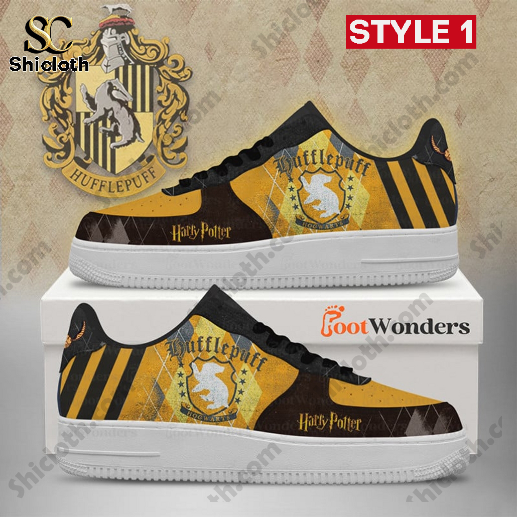 Hufflepuff Harry Potter Custom Air Force 1 Shoes