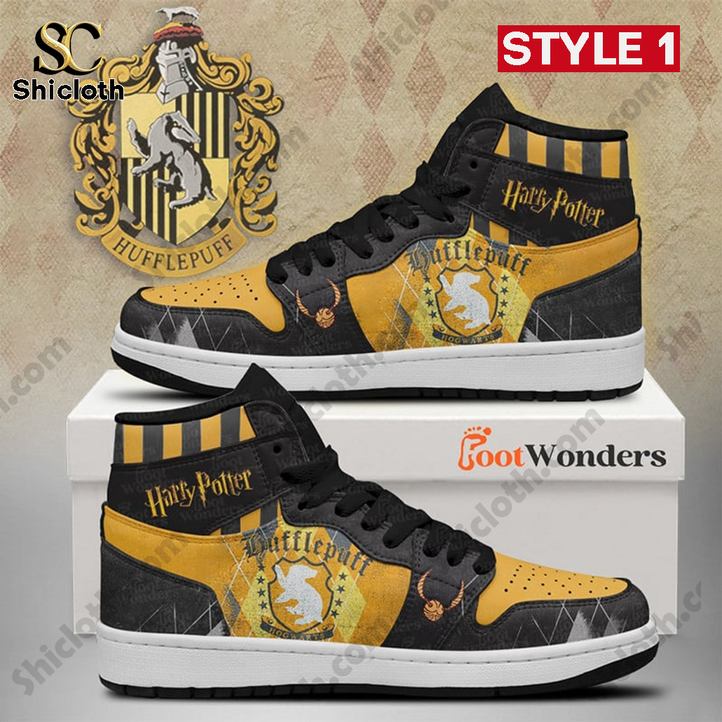 Hufflepuff Harry Potter Custom Air Jordan 1 Shoes