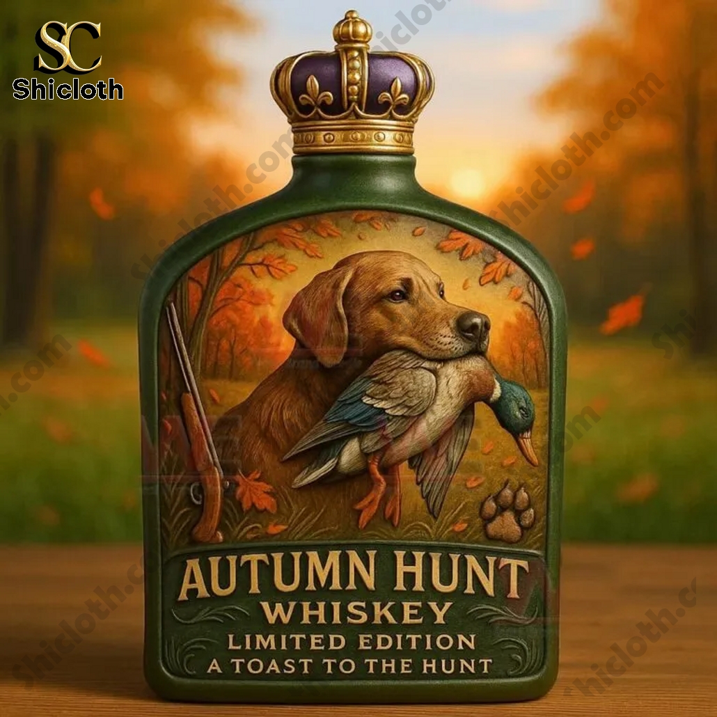 Hunting Dog Crown Royal Whiskey Bottle