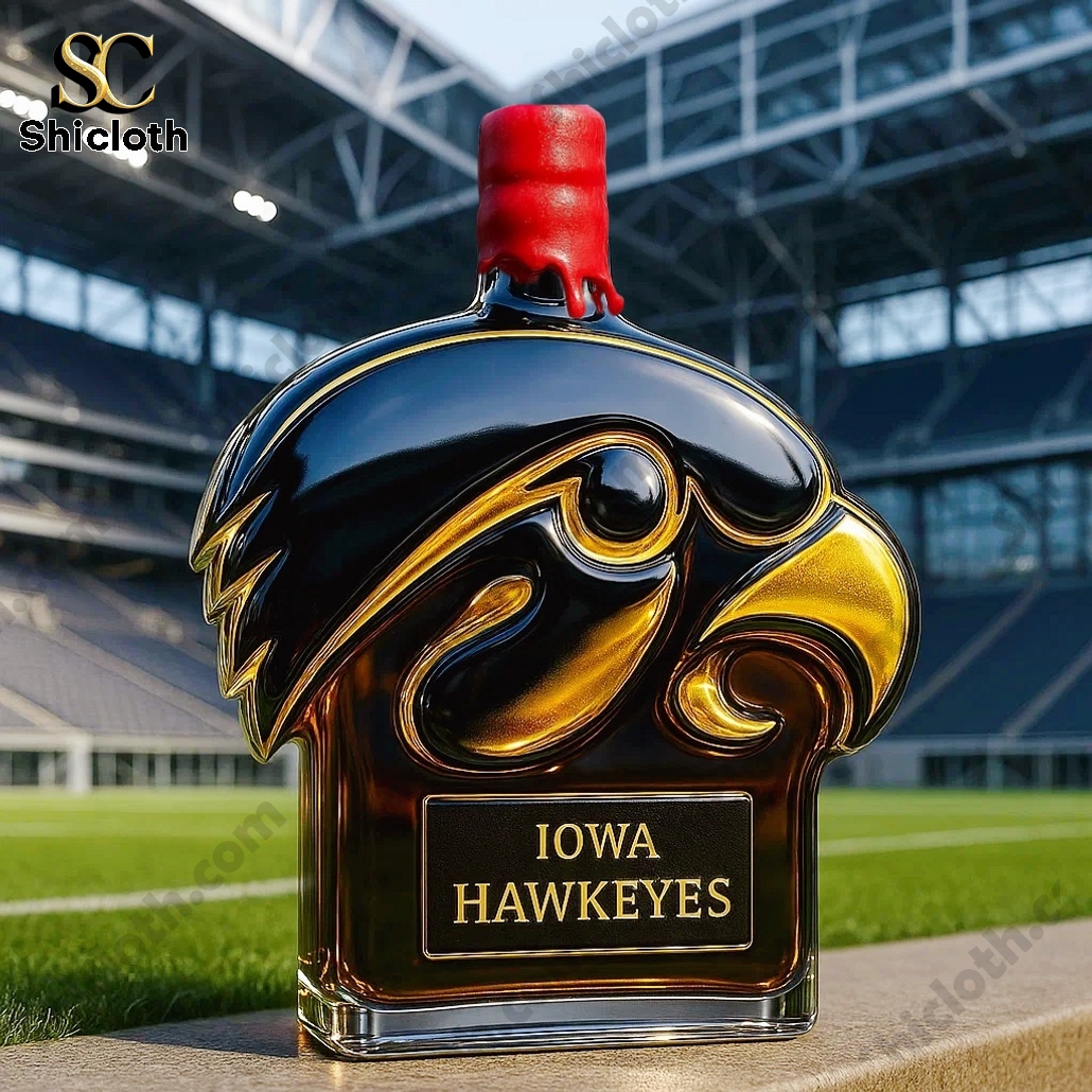 Iowa Hawkeyes Whiskey Bottle 3 Iowa Hawkeyes Whiskey Bottle - Image 3