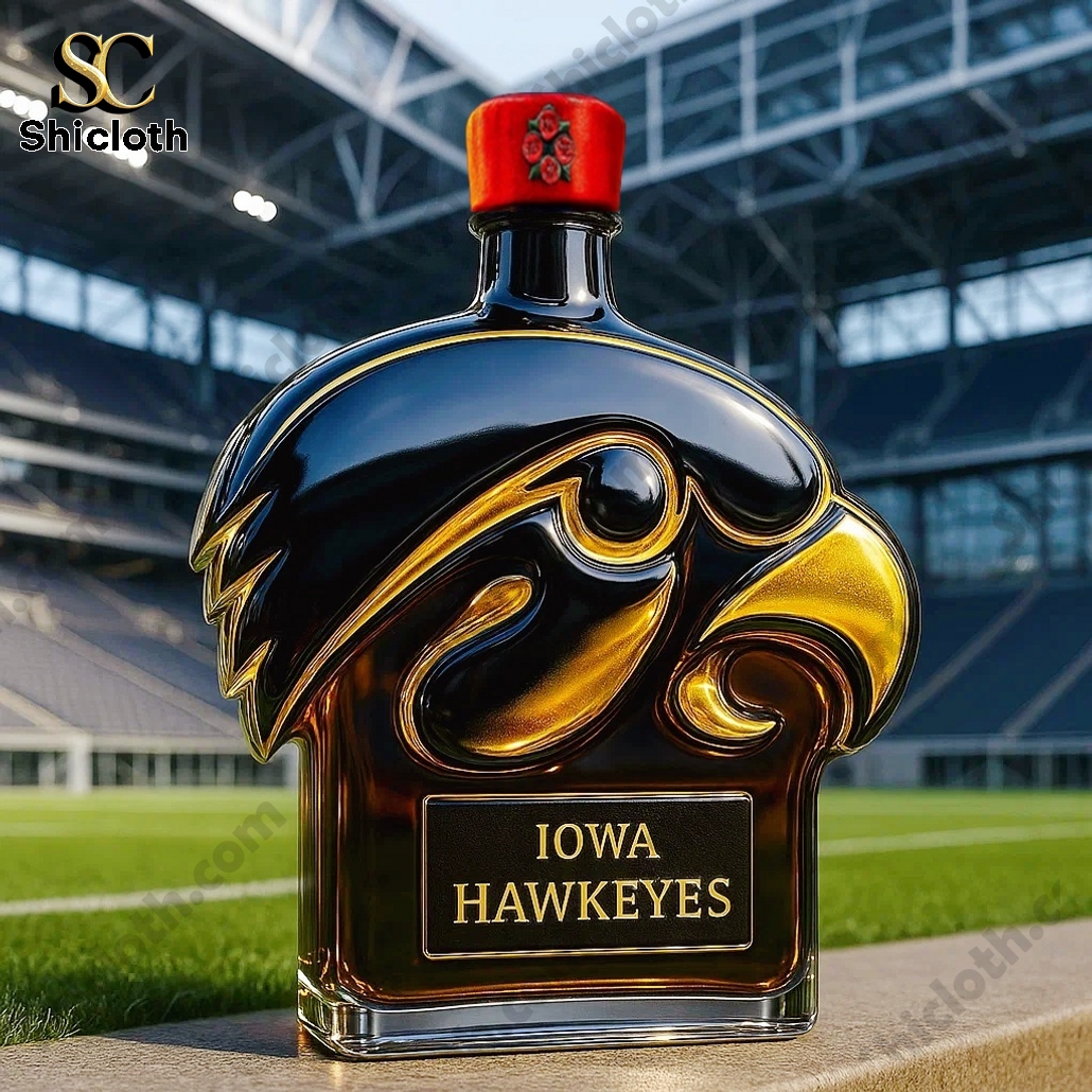 Iowa Hawkeyes Whiskey Bottle 6 Iowa Hawkeyes Whiskey Bottle - Image 6