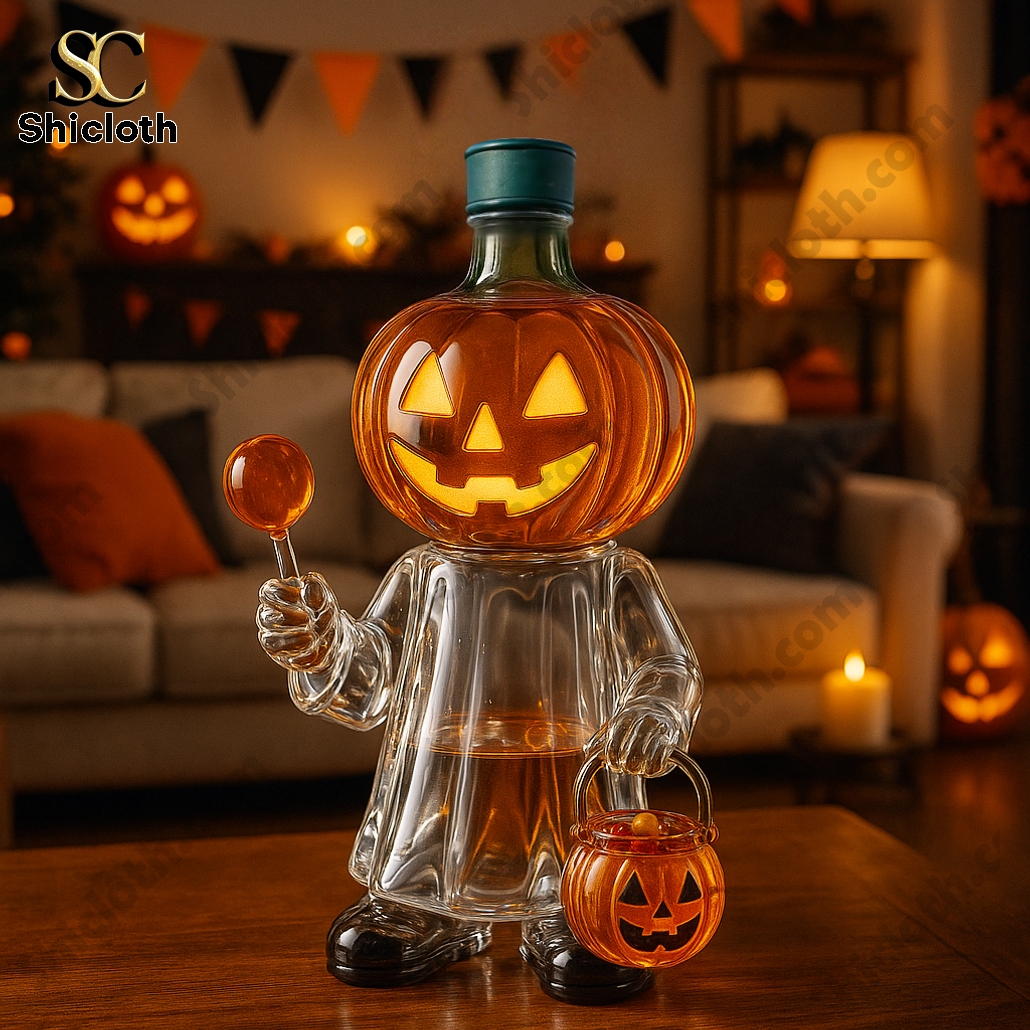 Jack-O’-Lantern Ghost Whiskey Bottle 4 Jack-O’-Lantern Ghost Whiskey Bottle - Image 4