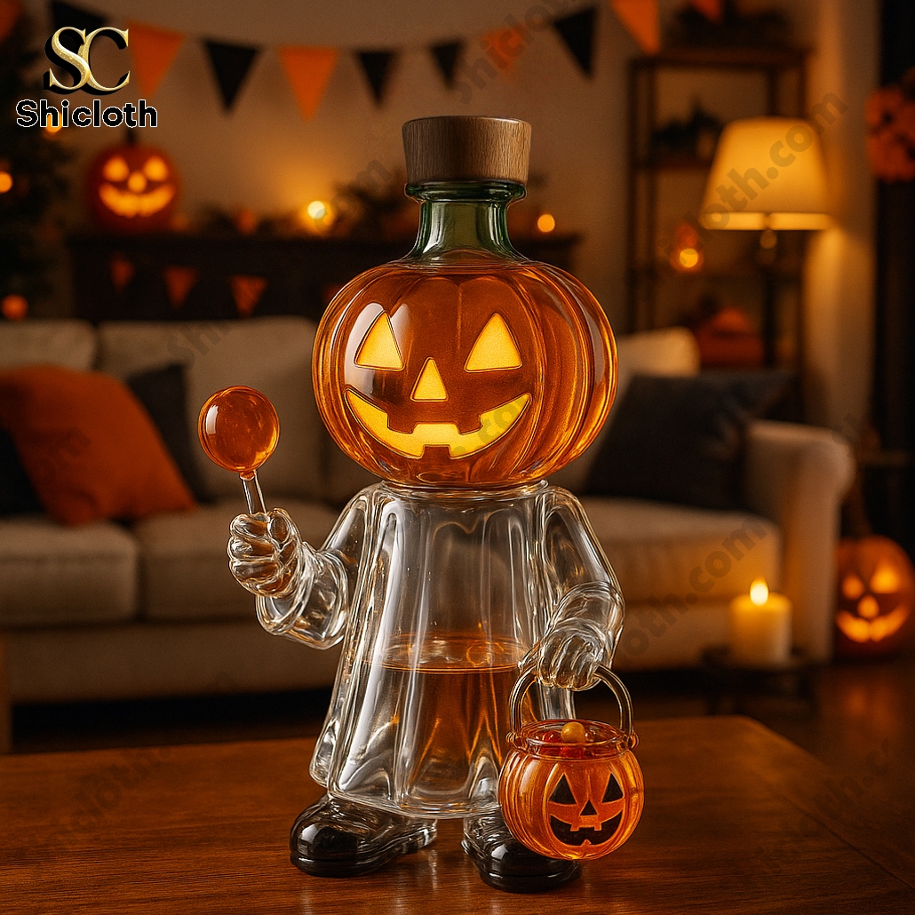 Jack-O’-Lantern Ghost Whiskey Bottle 6 Jack-O’-Lantern Ghost Whiskey Bottle - Image 6