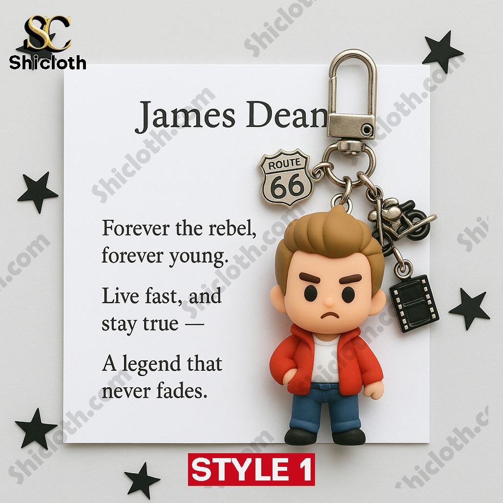 James Dean Memorial Keyring Keychain