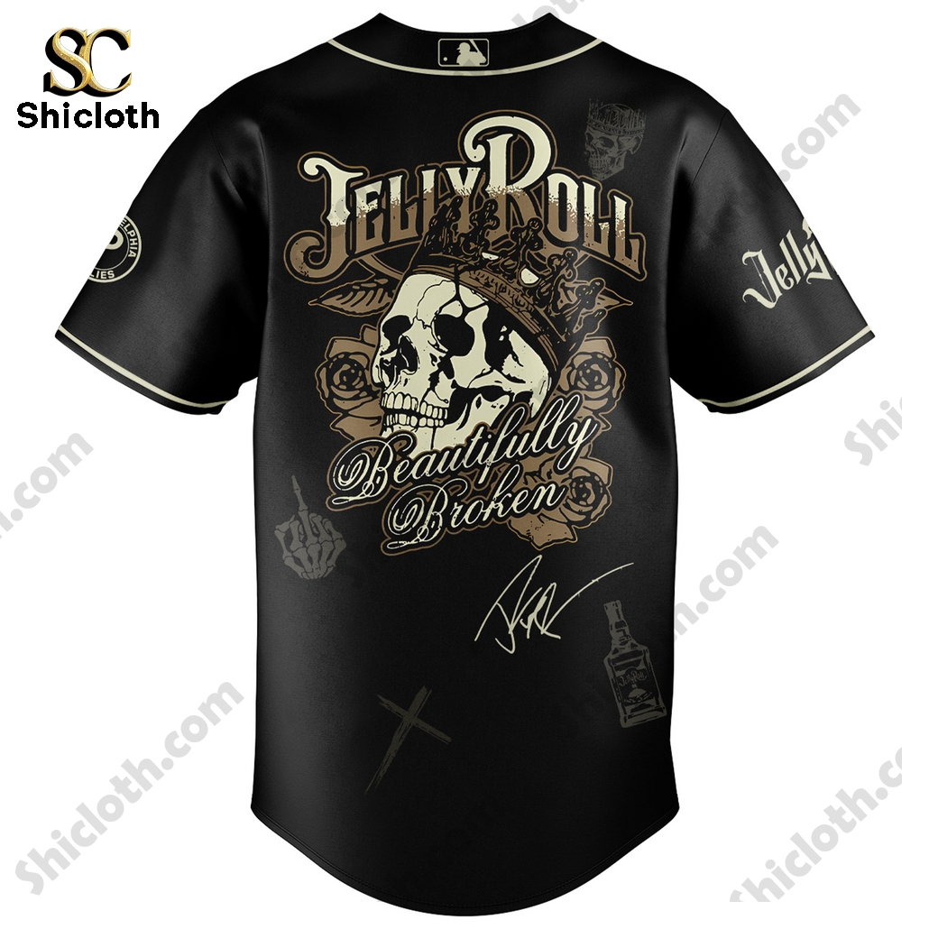 Jelly Roll Beautifully Broken Great Northern Tour Philadelphia Phillies 2025 Jersey 4 Jelly Roll Beautifully Broken Great Northern Tour Philadelphia Phillies 2025 Jersey - Image 4