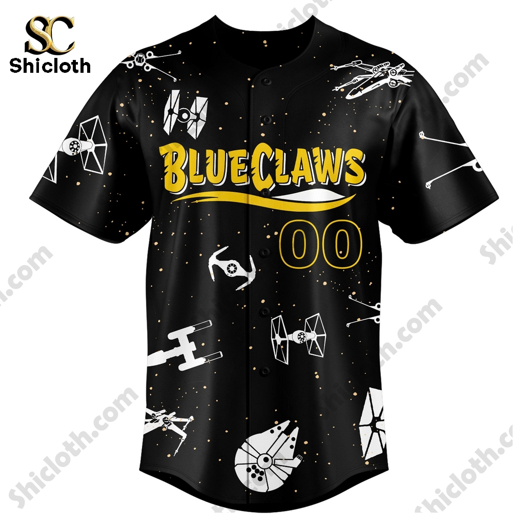 Jersey Shore BlueClaws x Star Wars Night 2025 Custom Baseball Jersey 3 Jersey Shore BlueClaws x Star Wars Night 2025 Custom Baseball Jersey - Image 3