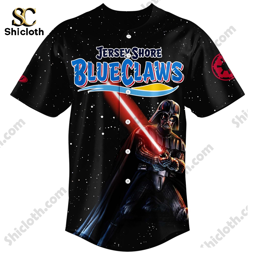 Jersey Shore BlueClaws x Star Wars Night 2025 Custom Baseball Jersey 6 Jersey Shore BlueClaws x Star Wars Night 2025 Custom Baseball Jersey - Image 6