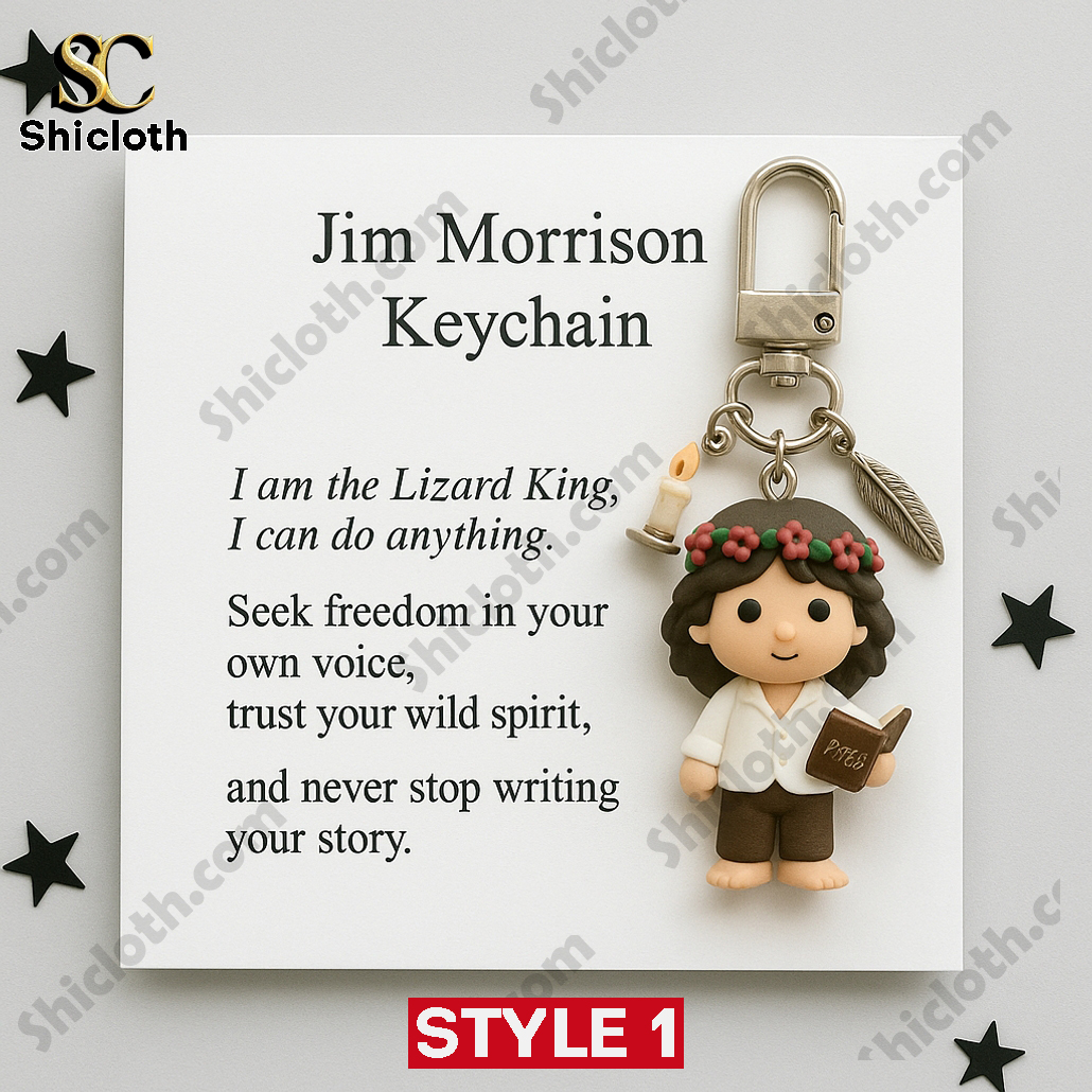Jim Morrison Memorial Keychain