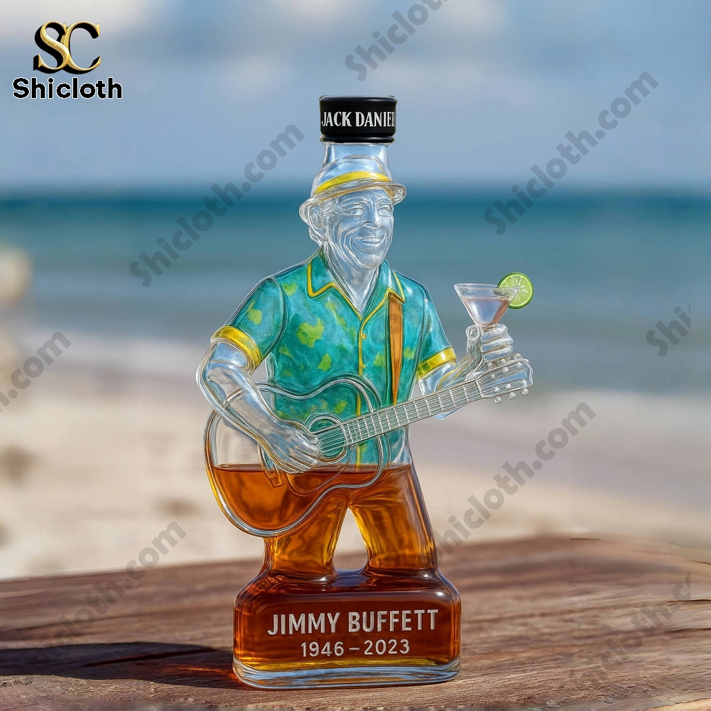 Jimmy Buffett 1946-2023 Memorial Whiskey Bottle 3 Jimmy Buffett 1946-2023 Memorial Whiskey Bottle - Image 3