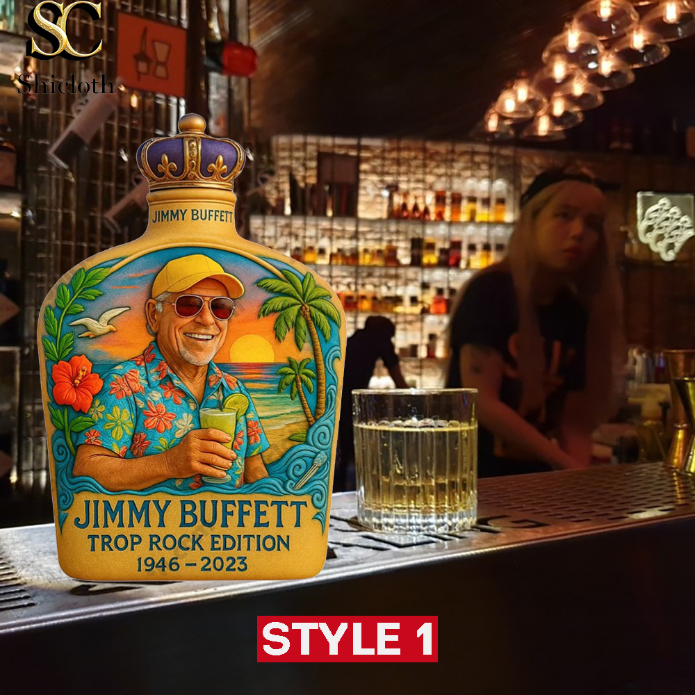Jimmy Buffett Crown Royal Whiskey Bottle
