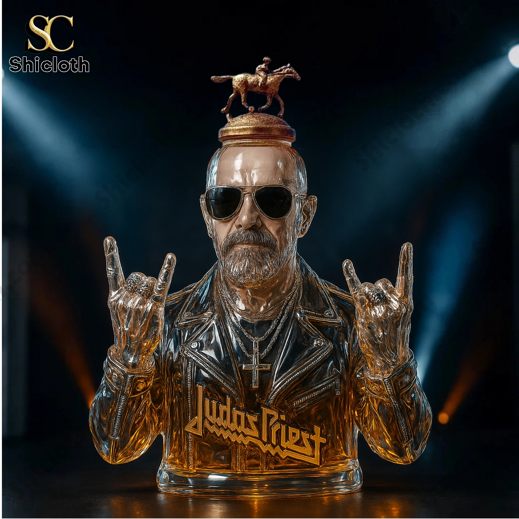 Judas Priest Rob Halford Metal God Whiskey Bottle 3 Judas Priest Rob Halford Metal God Whiskey Bottle - Image 3