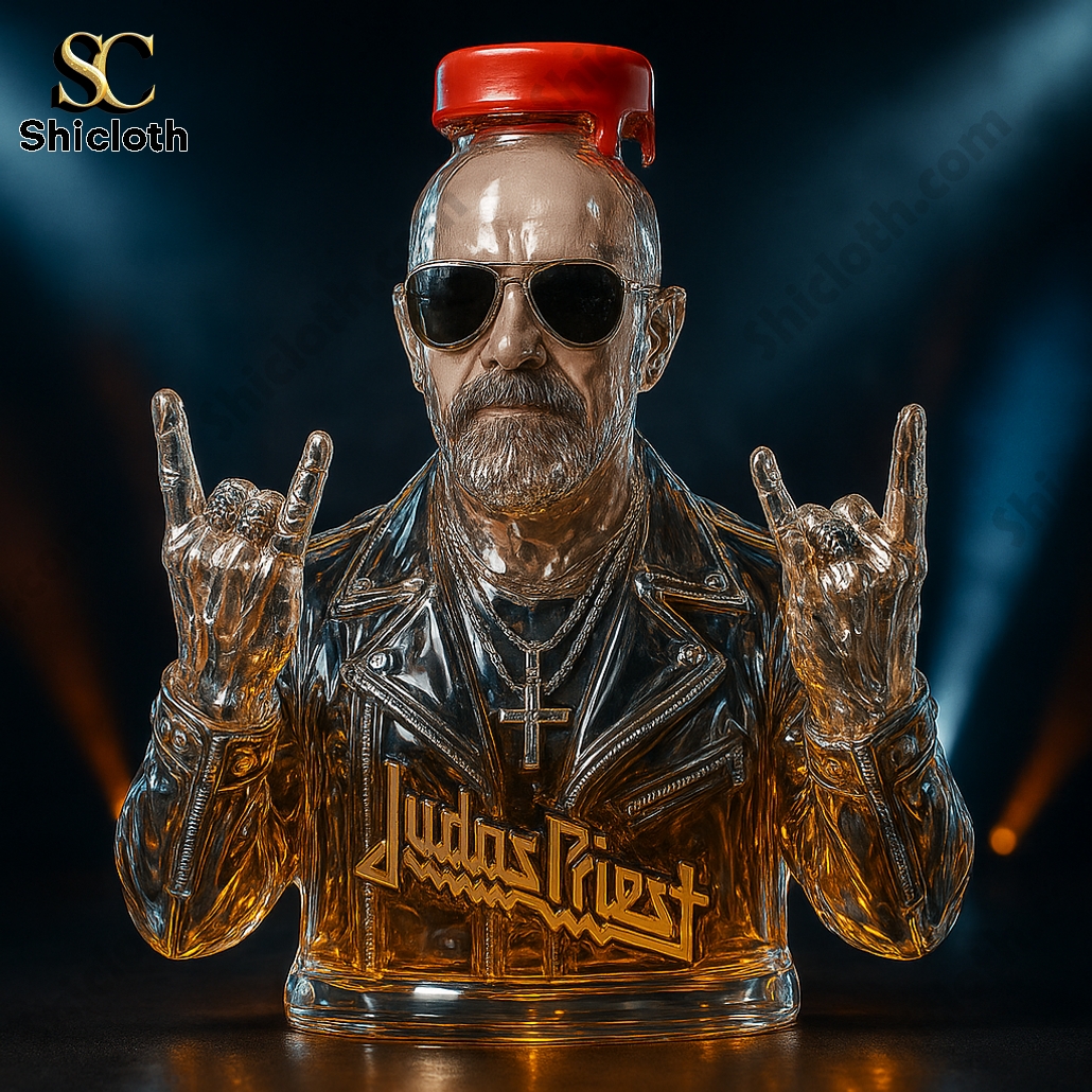 Judas Priest Rob Halford Metal God Whiskey Bottle 4 Judas Priest Rob Halford Metal God Whiskey Bottle - Image 4