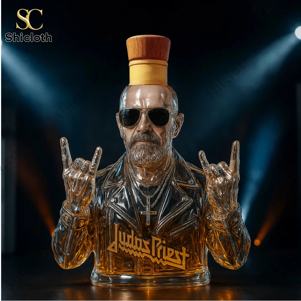 Judas Priest Rob Halford Metal God Whiskey Bottle 5 Judas Priest Rob Halford Metal God Whiskey Bottle - Image 5