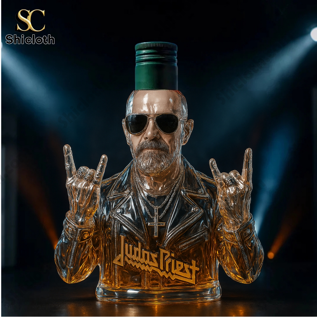 Judas Priest Rob Halford Metal God Whiskey Bottle 6 Judas Priest Rob Halford Metal God Whiskey Bottle - Image 6