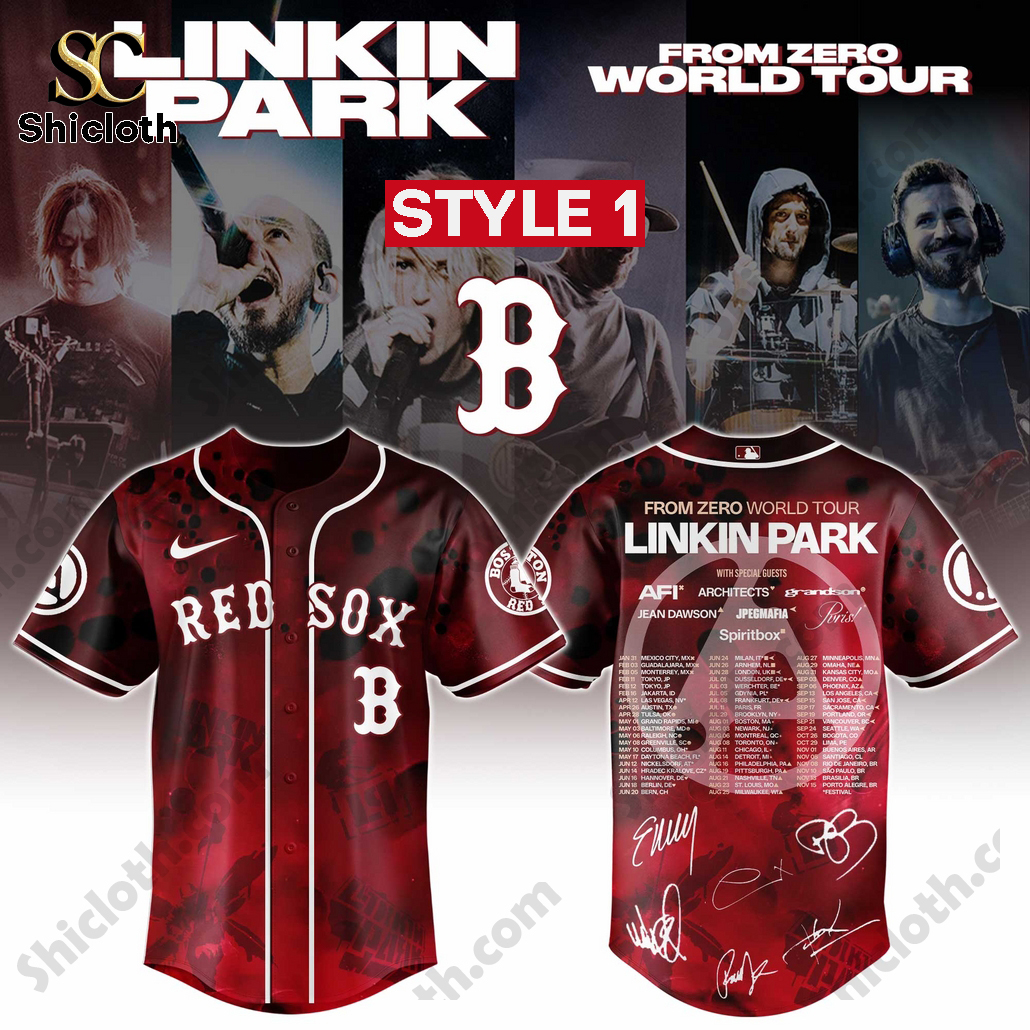 Linkin Park Tour Edition Limited 2025 Boston Red Sox Jersey